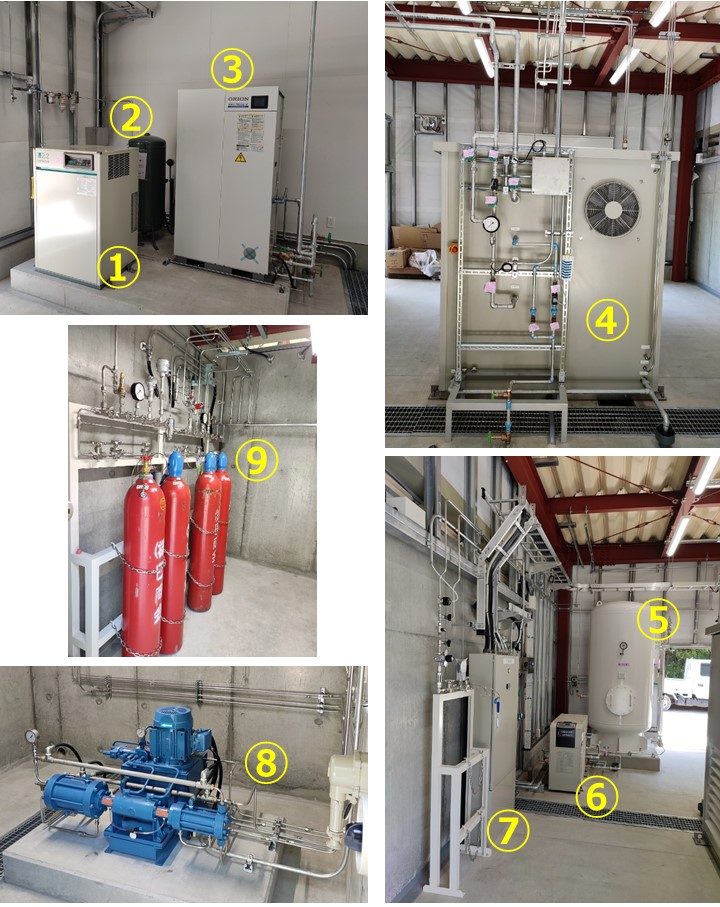 Iwatec Hydrogen Production Demonstration Project<br>Progress Vol.03（Piping and hydrogen gas facility installation）